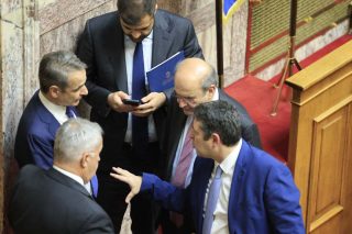Κυριάκος Μητσοτάκης- Κωστής Χατζηδάκης- Παυλος Μαρινάκης